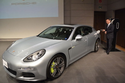 【ポルシェ パナメーラS E-ハイブリッド 発売】七五三木社長「年間100台以上売りたい」 画像