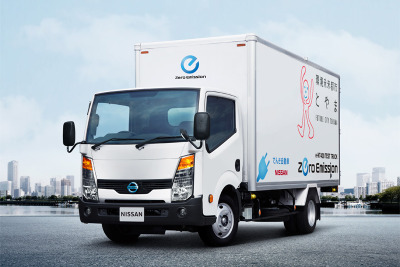 日産、電気トラックの実証運行を富山市と開始 画像