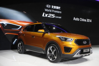 【北京モーターショー14】ヒュンダイ、ix25 初公開…小型SUVコンセプト 画像