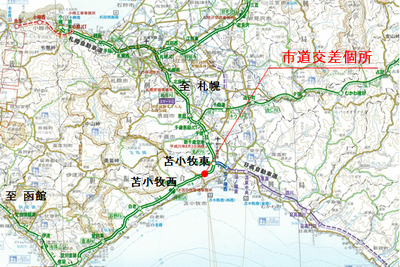道央自動車道・幌内川橋からコンクリート片が落下 画像