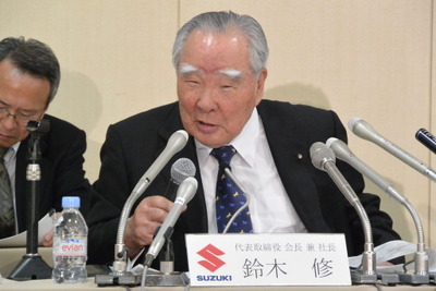 スズキ鈴木会長、最高益更新「恵まれた利益。喜んでいられることではない」 画像
