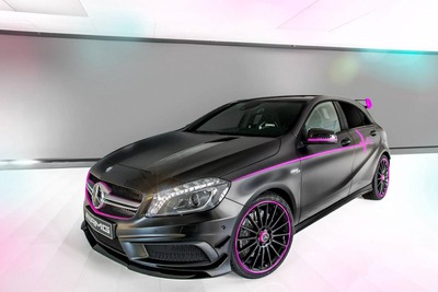 メルセデス A45 AMG にワンオフ、「エリカ」…ピンクのアクセント 画像