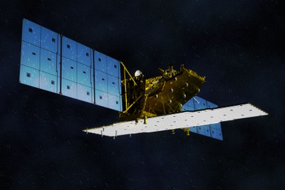 陸域観測技術衛星「だいち2号」大型アンテナの展開に成功 画像