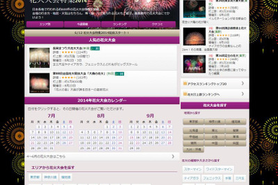 ジョルダン、花火大会情報を提供…「乗換案内」と連携 画像