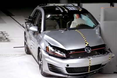 【IIHS衝突安全】VW ゴルフ 新型に最高評価…衝撃をしっかり吸収［動画］ 画像