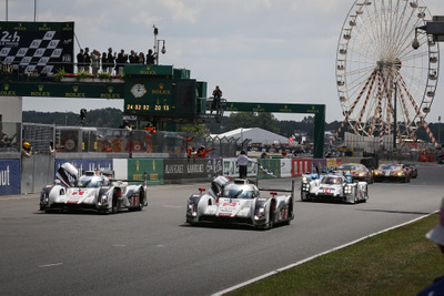 【ルマン24時間 2014】決勝ダイジェスト 後編…ロッテラー鬼神の如き走りでアウディ1-2位［写真蔵］ 画像