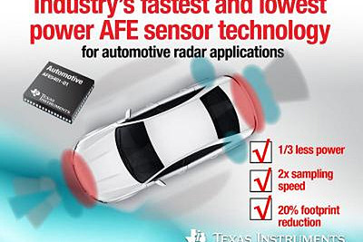 日本TI、車載用レーダー向けAFEセンサ・テクノロジーを発表…高速検出を実現 画像