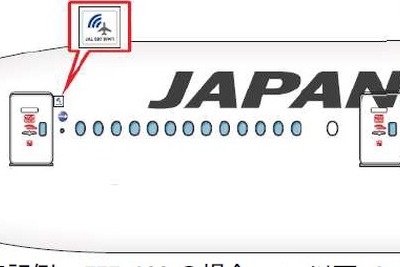 JAL、国内初、機内インターネットサービスを7月23日から開始…2016年度までに77機 画像