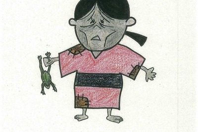 鳥取市のゆるくないキャラ“かつ江さん”が話題…飢えに苦しむ民がモチーフ 画像