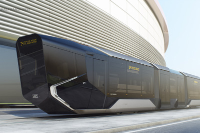 SF映画に出てきそう?ロシアの新型路面電車公開 画像