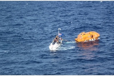 川崎汽船が運航するアンモニア船、インド洋で負傷した乗組員を救助 画像