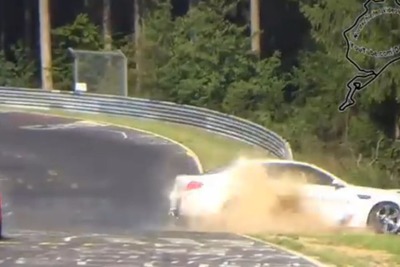 BMW M5、世界最速の“ニュルブルクリンクタクシー”…2 度目の事故［動画］ 画像