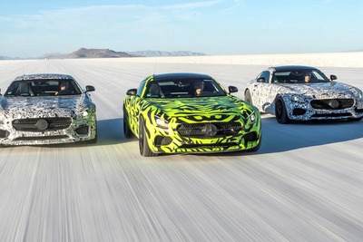 メルセデスの新型スポーツカー、AMG GT…デビューは9月9日に決定！ 画像