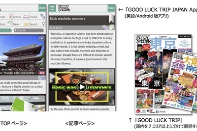 訪日外国人をアプリでおもてなし…人気フリーマガジンが電子化 画像