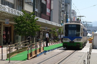 福井鉄道、イベント開催で福井駅前停留場を臨時移設…9月7日 画像