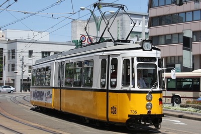 福井鉄道「レトラム」、秋季運行始まる 画像