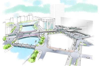 広島駅南口再整備の基本方針まとまる…広電を高架化 画像