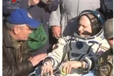 ISS第39次／第40次長期滞在クルーがTMA-12M宇宙船で無事着陸 画像