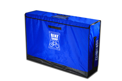 ダンボールで宙吊り…自転車に負担をかけない発想の輸送ケース 画像