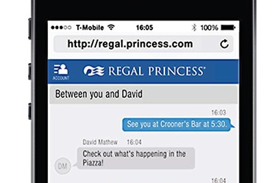 船上でもチャットでコミュニケーション…プリンセス・クルーズ、モバイルアプリに機能追加 画像
