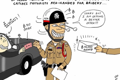 ワイロが横行するタイ…あまりに警官寄りの制度に、早くも撤回の動き 画像