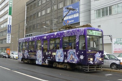 札幌「雪ミク電車」、今年のテーマは「植物」…11月17日から 画像