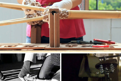 竹製フレームの自転車キット「バンブービー」 画像