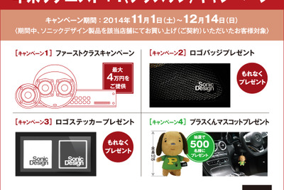 ソニックデザイン、年末リクエスト+1キャンペーンを実施…11月1日~12月14日 画像