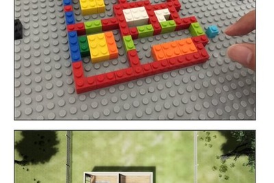 LEGOで作った家をバーチャルに体験できる不動産サイト 画像