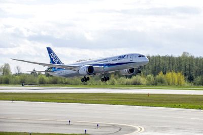 ANAセールス、窓の大きい 787-9型機 で初の「初日の出フライト」 画像