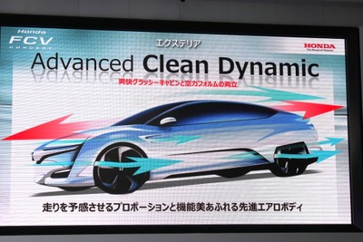 【ホンダ FCVコンセプト 発表】新しさとエアロダイナミズムにこだわり 画像