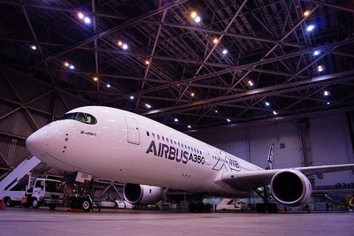エアバスの最新鋭機「A350 XWB」の外観を写真で見る［写真蔵］ 画像