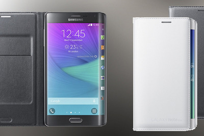 「GALAXY Note Edge」のエッジスクリーンを活かせるフリップケース 画像
