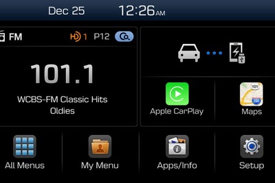 【CES15】ヒュンダイの新型オーディオ、アップル CarPlayやグーグル Android Autoと連携 画像
