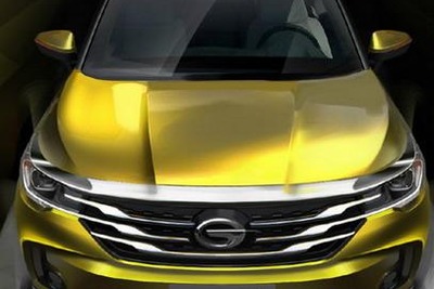 【デトロイトモーターショー15】中国の広州汽車、GS4 の最新予告…高性能な小型SUV 画像