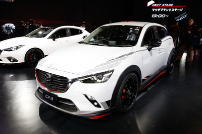 【東京オートサロン15】マツダ CX-3 レーシングコンセプト…市販予定のカスタムver［詳細画像］ 画像