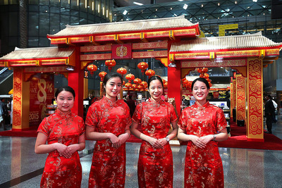 新ドーハ国際空港免税店、中国春節がテーマのパビリオンを設置…割引券配布も 画像