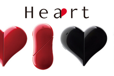 ハート型にトランスフォーム…“気持ち伝わる” ワイモバイルの新PHS 画像