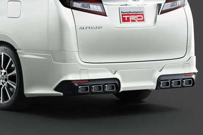 【トヨタ アルファード / ヴェルファイア 新型発表】6本出しマフラー風エアロも…TRD、カスタムパーツ発売 画像