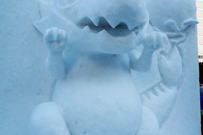 『モンスト』in雪まつり…ゲームのようになめらかなすべり台に大行列 画像