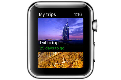 エミレーツ航空、Apple Watch 向けアプリをリリースへ 画像