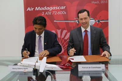 マダガスカル航空、ATR最新機材3機を購入…受領は17年以降 画像