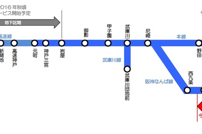阪神なんば線の地下区間、携帯電話サービスに対応…3月31日から 画像