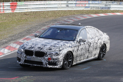 BMW 7シリーズ 次期型に「M」登場か…プロトタイプがニュル爆走! 画像
