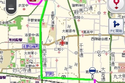 スマホ向けMapFan、対応バス路線に京都市営バス109路線を追加 画像