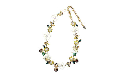 花とミツバチが元気をはこぶネックレス…初夏のおしゃれにアクセント 画像