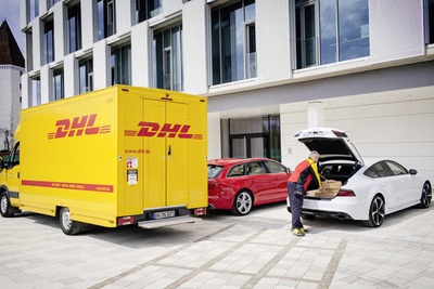 アウディ のトランクに アマゾンの商品が届く…DHL が配達、独でテスト導入 画像