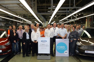 フォード の欧州主力MPV、C-MAX 改良新型…独工場で生産開始 画像