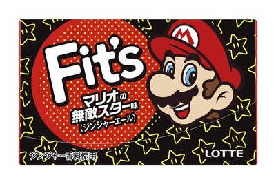 ロッテ「フィッツ」に「マリオの無敵スター味」「ルイージの無限UP味」 画像