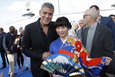 ジョージ・クルーニー、志田未来の着物に秘められたアレに感激 画像